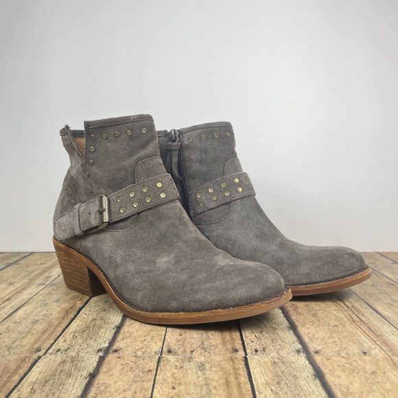 Sofft Allene Studded Booties in Taupe Suede, Size 7.5 M - Picture 3 of 16